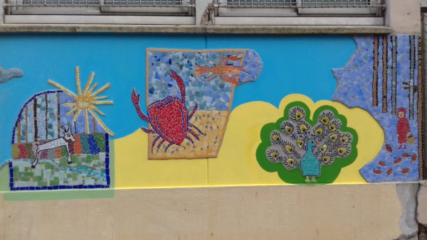 Mosaique murale participative