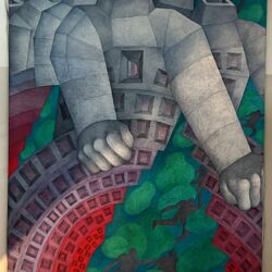 Thème de la ville – acrylic sur toile 2 