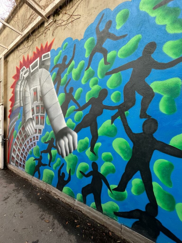 début de la Fresque de Edouard Scarfoglio