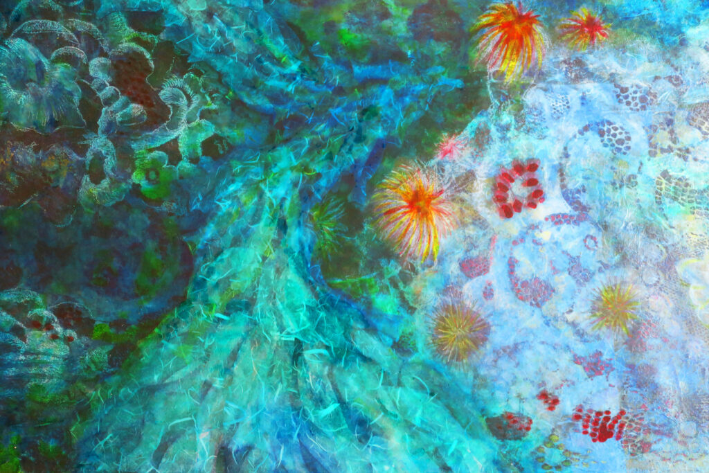 Broderie marine 70×50 cm