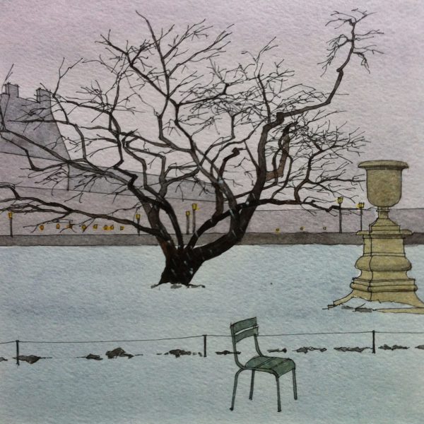 Neige aux Tuileries