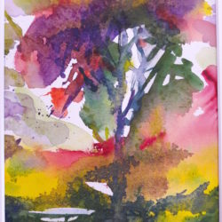 Printemps – Aquarelle sur papier 24 x 30 