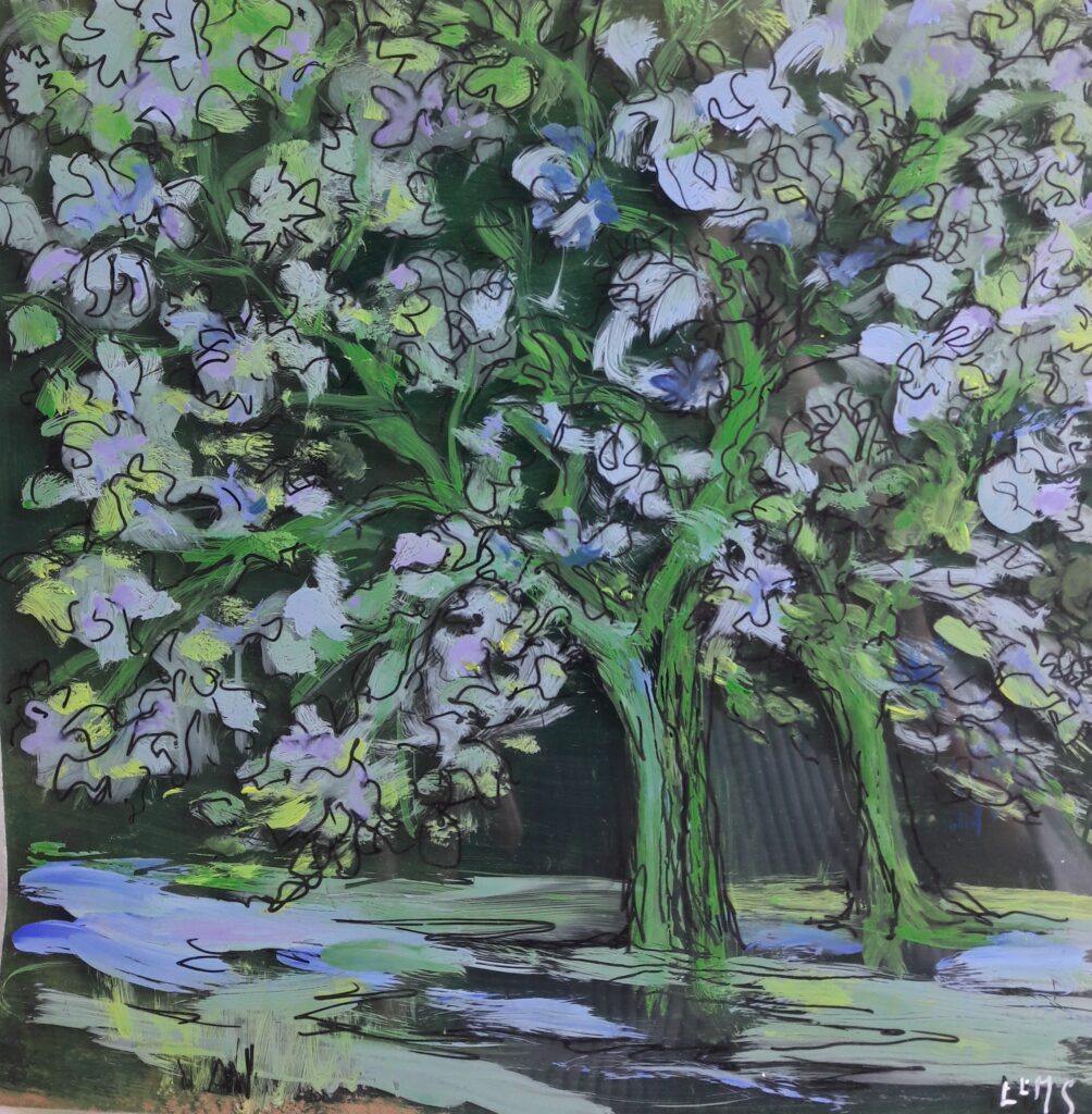 Variation 3 Papier plexiglass Acrylique 20X20