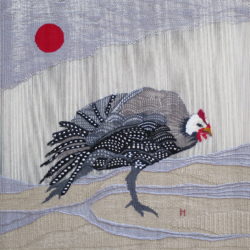 2019 Pintade Méléagrine Haute lice. 7 fls au cm 36x36cm 