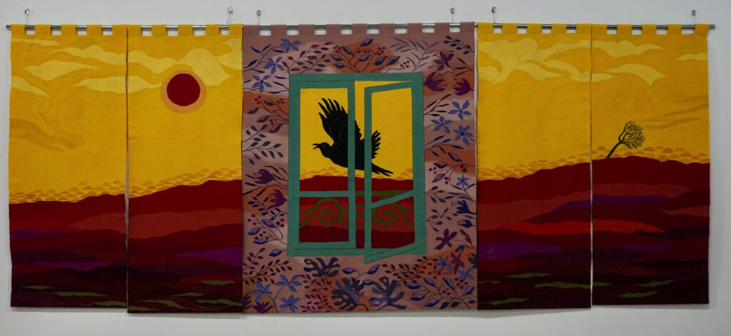 L’aile noire de la lumière. 5 fils:cm