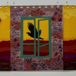 L’aile noire de la lumière. 5 fils:cm 