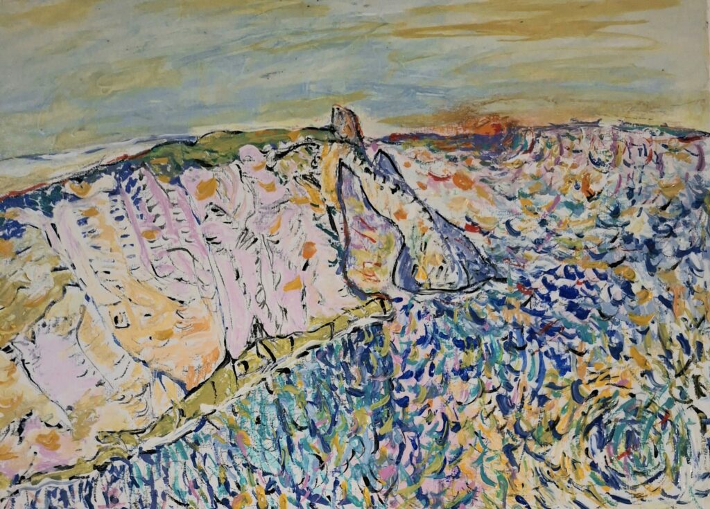 Les falaises rose