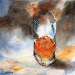 Aquarelle – Vapeurs d’alcool – Verre 3 