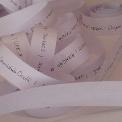 La route des mots – Installation 